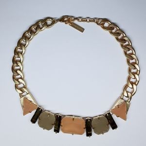 Vintage VINCE CAMUTO chunky gold toned chain designer statement necklace